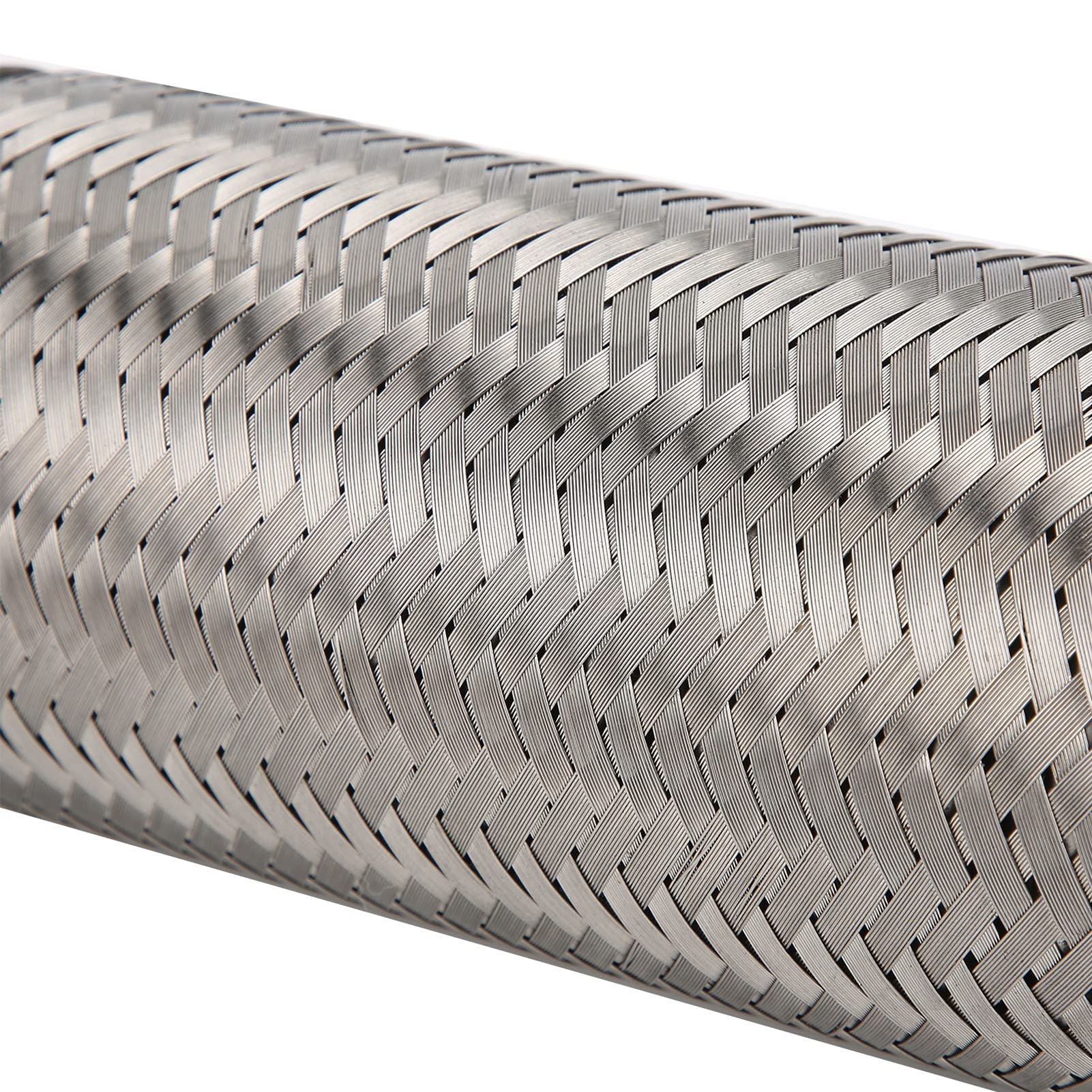 Set of 2 Stainless Steel Flexible Joint Tubes - 2.5x8in Universal Exhaust Pipe for Turbo Wastegate & Drain Pipe | Rust-Proof & Durable | Perfect for Automotive Exhaust Systems & Turbo Upgrades