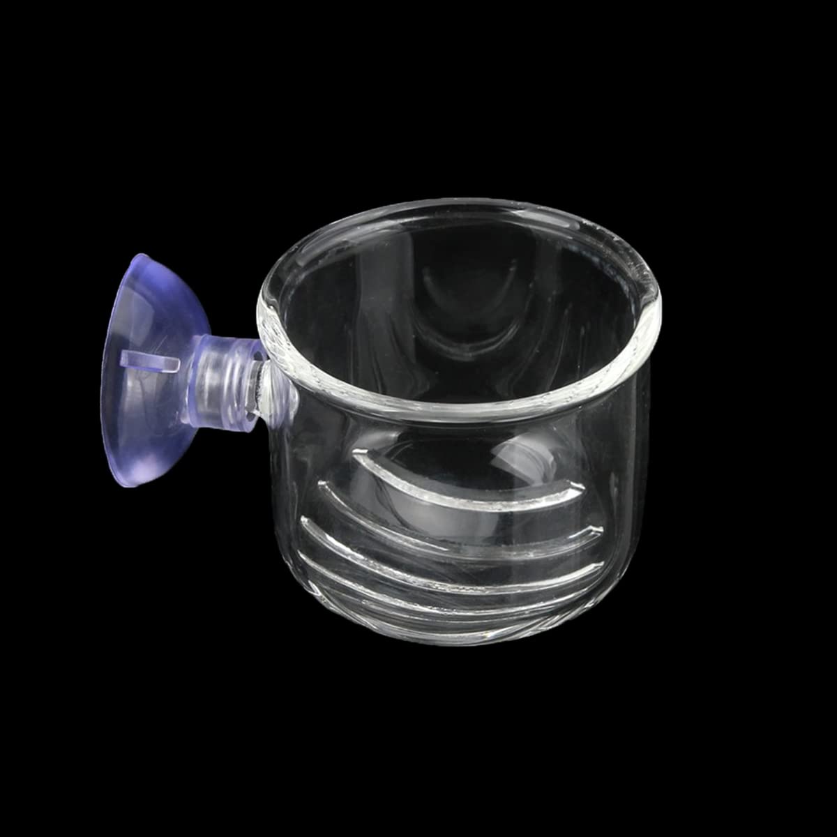 Glass Aquarium Fish Feeder with Suction - Perfect for Shrimp & Plant Tanks