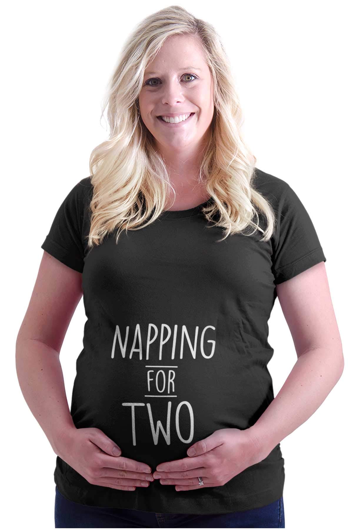 Brisco Brands Women's Maternity Sleeping T-Shirt - Comfortable Pregnancy Sleepwear for Expecting Moms - Perfect for Nighttime Rest and Relaxation During Pregnancy