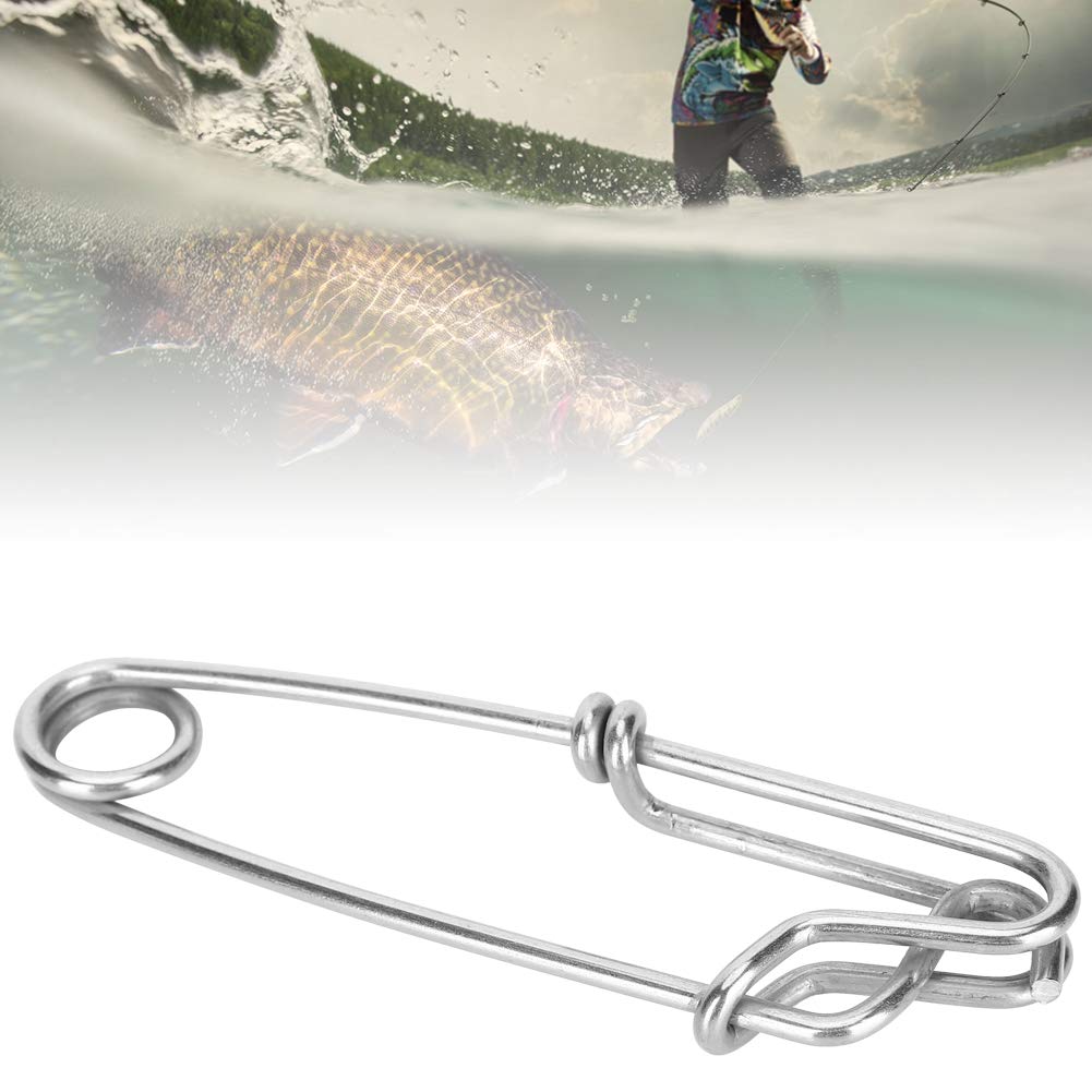 6 Pack Stainless Steel Tuna Clips - Easy On/Off for Fishing & Boating