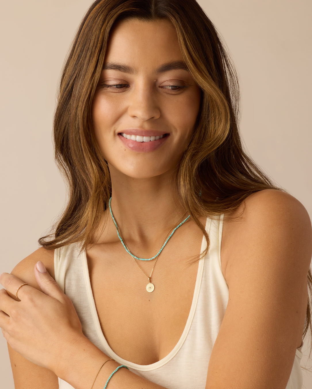 Evil Eye Diamond Charm Pendant Necklace - Protection Jewelry for Women, Gift for Her, Perfect for Everyday Wear & Special Occasions