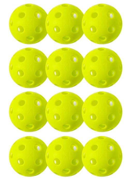 Franklin X 26 Indoor Pickleballs - Official USAPA Approved Tournament Balls (Pack of 3, Yellow) - Perfect for Indoor Courts, Training & Competitive Play