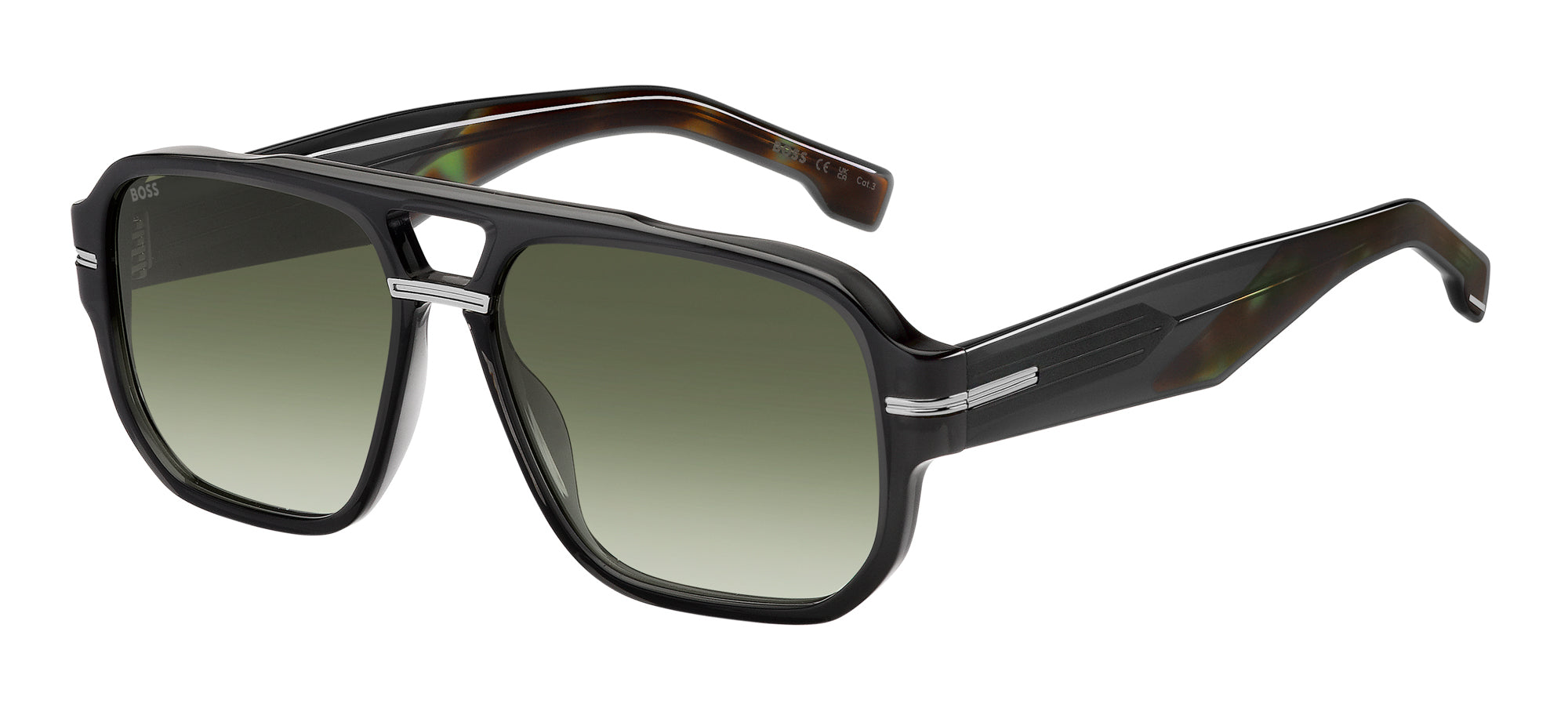 Boss 1718 S Sunglasses for Men - Polarized UV Protection Aviator Shades - Perfect for Driving, Travel & Outdoor Activities