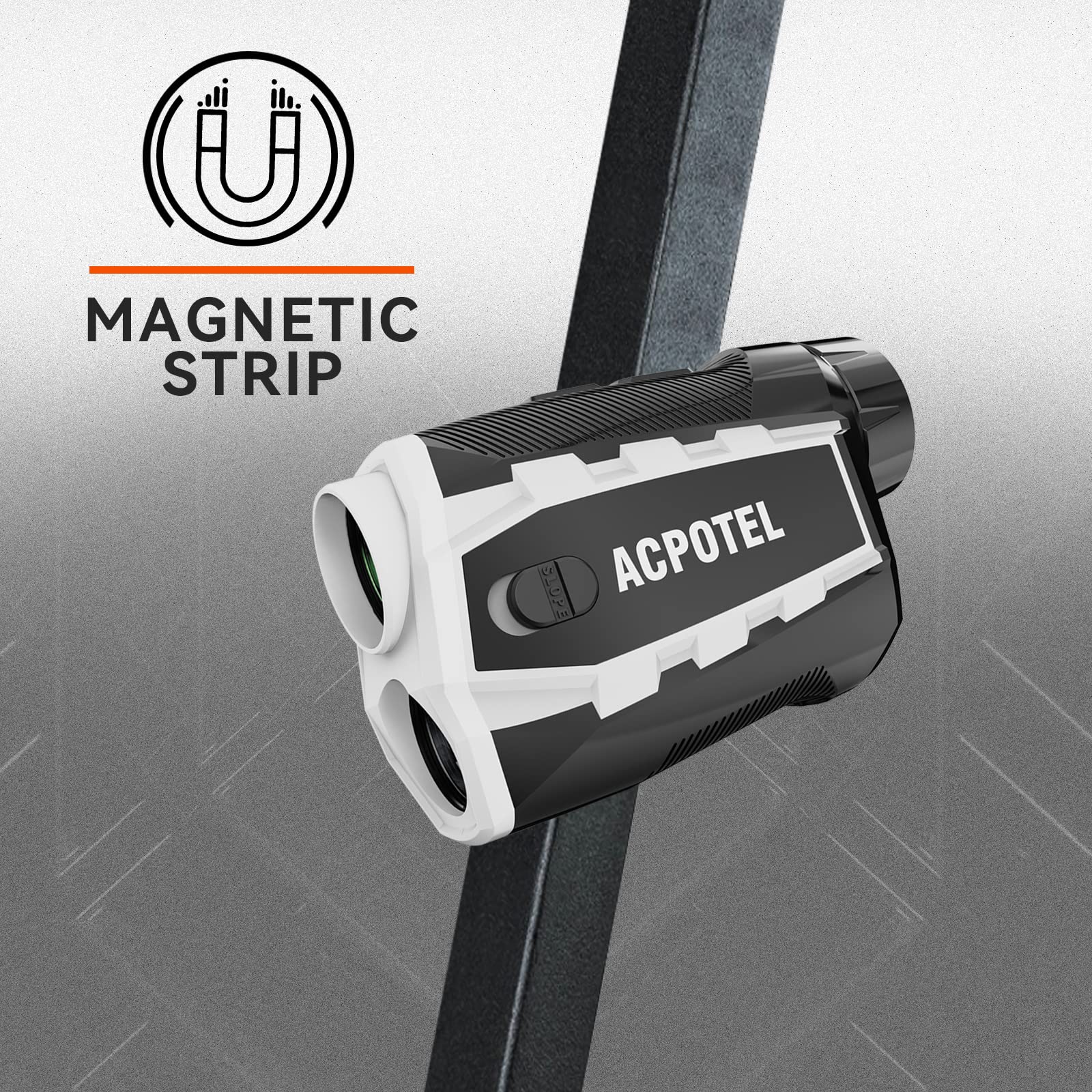 800 Yards Golf Rangefinder with Slope & Magnetic Strip | Fast Flagpole Lock, Pulse Vibration, 6X Magnification | 1000mAh Type-C Rechargeable | Perfect for Course Play & Tournament Practice (Magnet)