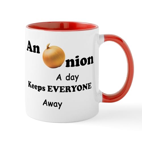 White/Red Inside - Onion A Day Mug