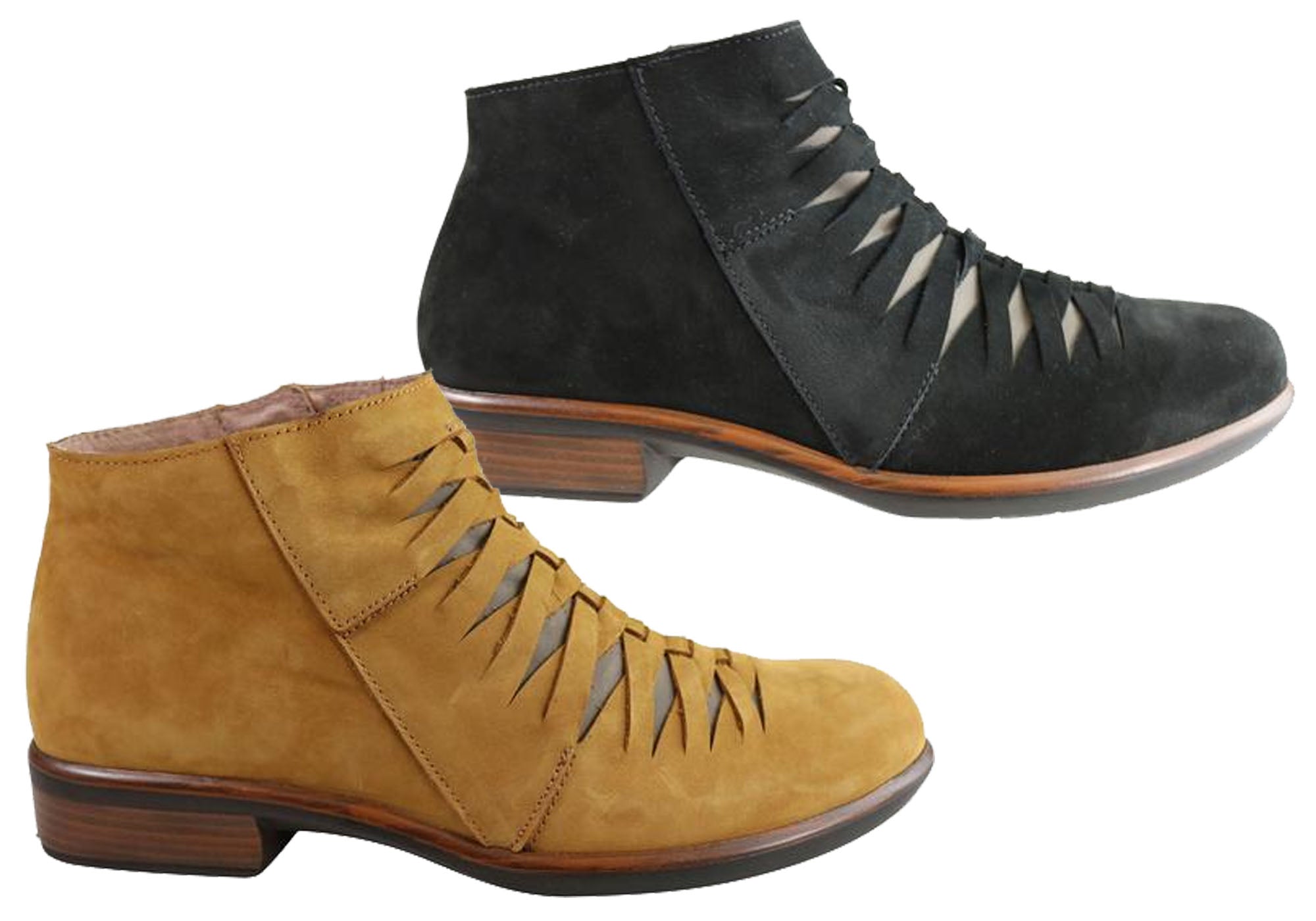 Naot Leveche Women's Nubuck Leather Comfortable Supportive Ankle Boots - Stylish & Cushioned Walking Shoes for Work, Travel & Everyday Wear