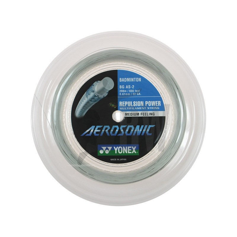 Yonex BG AS Aerosonic Badminton String Reel - High Performance Synthetic Gut for Tournament Play & Professional Training