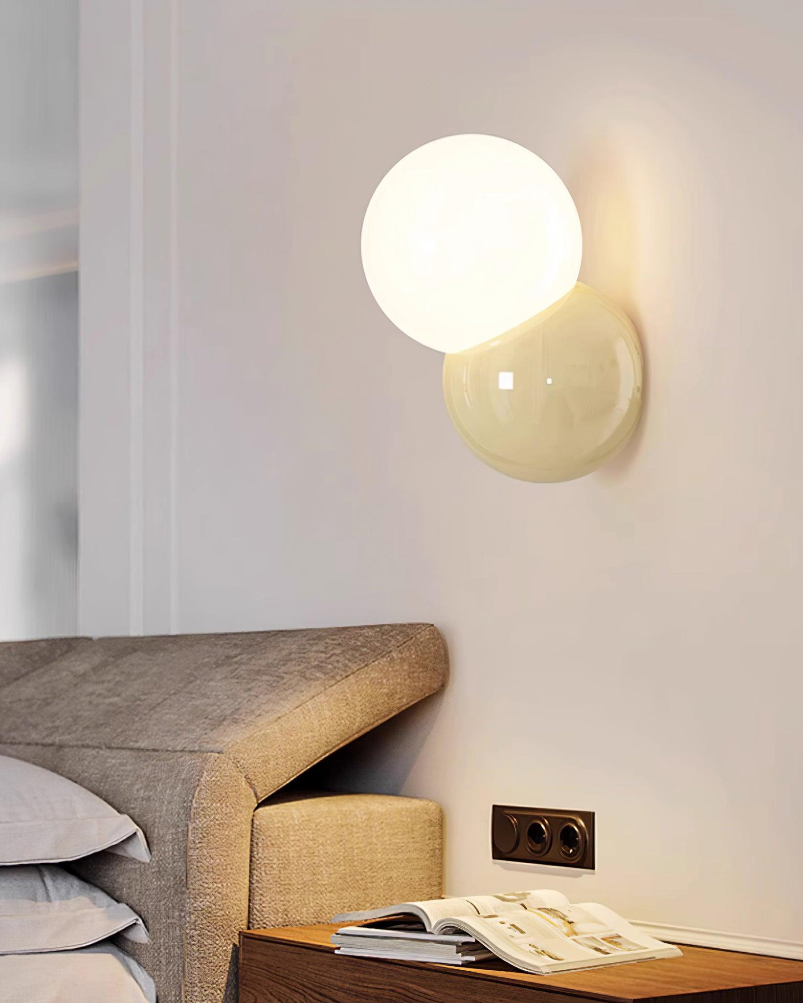 Modern Orb Wall Lamp - Sleek Round LED Sconce Light Fixture for Living Room, Bedroom, and Hallway Decor - Energy Efficient Indoor Lighting Solution