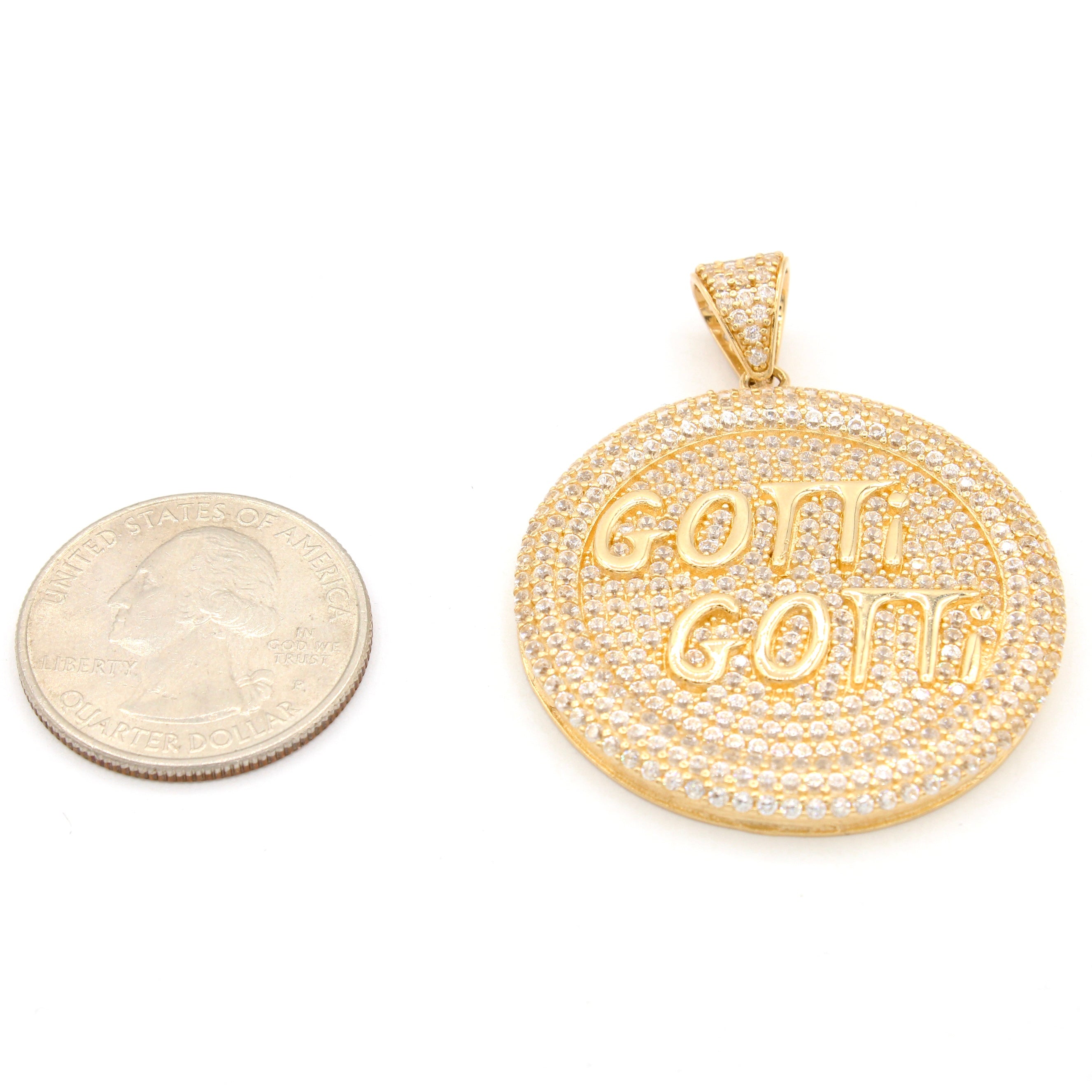 14K Gold Gotti Gotti Pendant Necklace - JTJ™ Hip Hop Jewelry for Men & Women - Perfect for Streetwear, Rap Culture & Urban Fashion