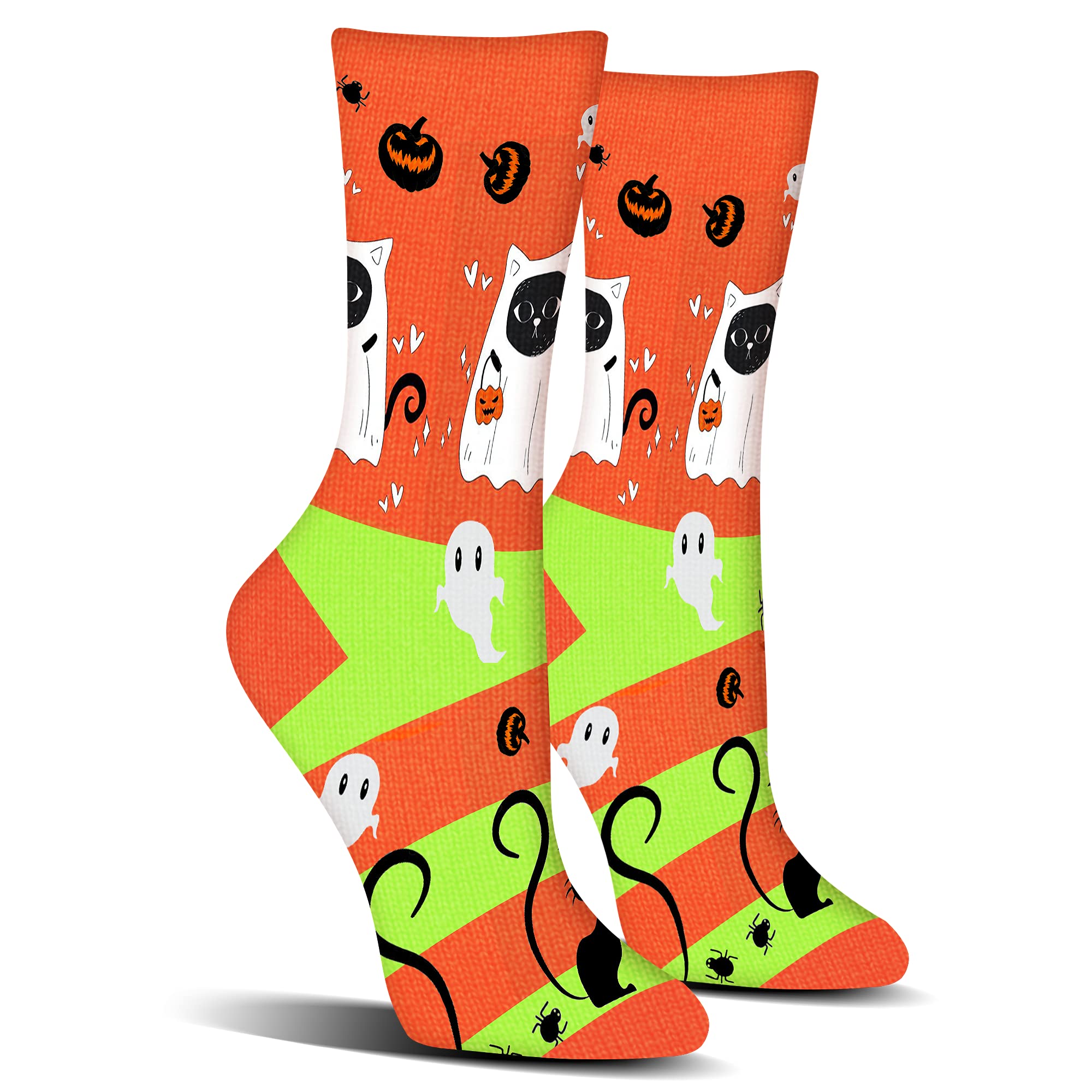 Funny Halloween Socks for Women & Teens - Crazy Novelty Crew Socks - Perfect Halloween Costume Accessories & Gifts for Parties, Trick or Treat, and Cosplay