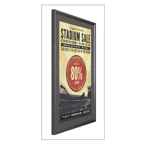12x24 Designer Beveled Slide-In Picture Frames for Posters - 2 Wide Matboard | Perfect for Home Decor, Office Wall Art & Gift Displays
