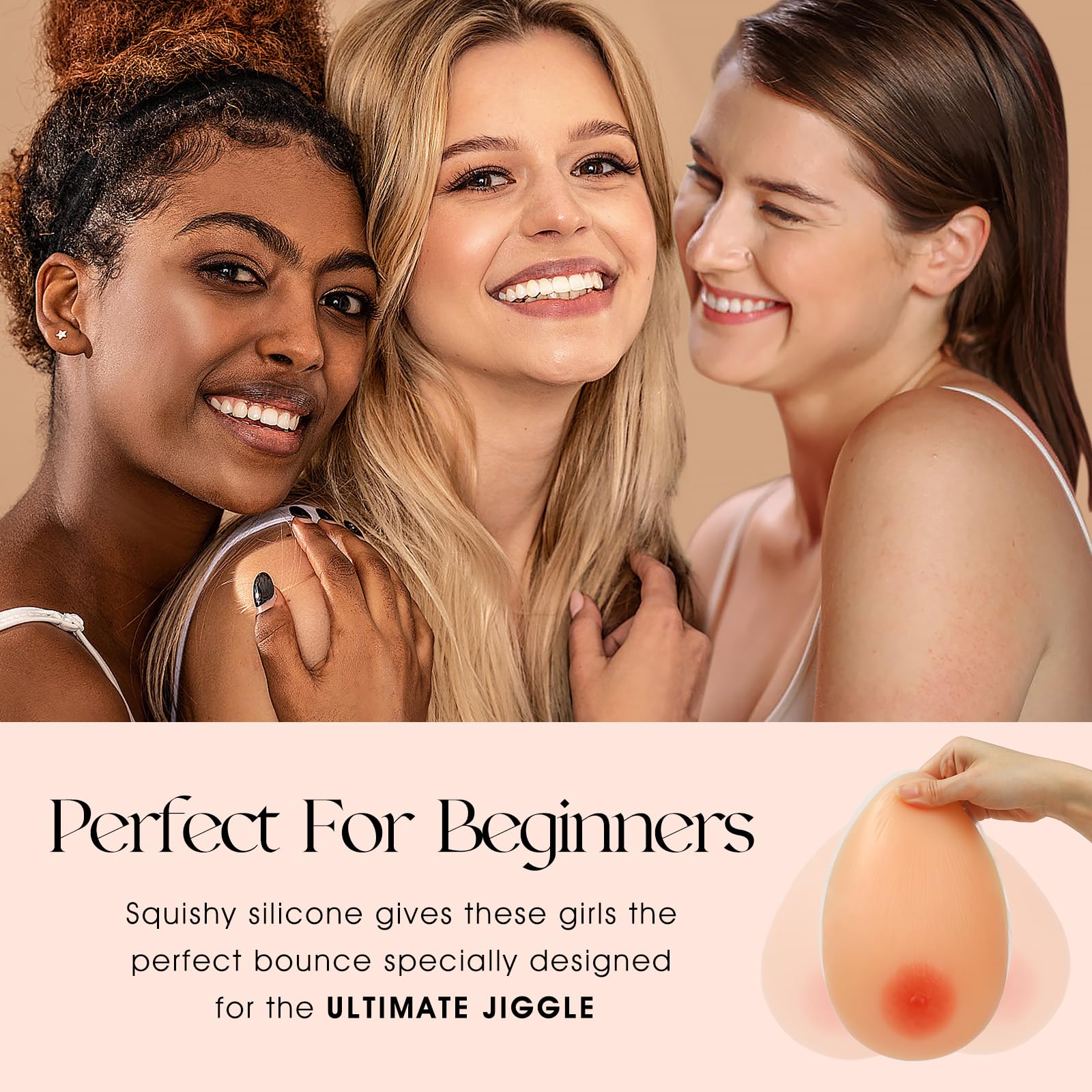 Premium Silicone Breast Forms for Mastectomy & Transgender - Natural Looking Fake Boobs - Comfortable Prosthesis for Daily Wear & Special Occasions