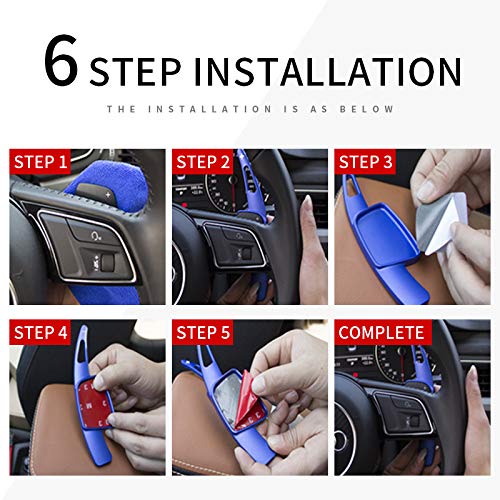 High-Performance CNC Billet Aluminum Steering Wheel Paddle Shifter Extensions for 2018-2023 Hyundai Genesis G70 - Red Racing Style Interior Upgrade | Enhanced Driving Control for Track & Street Use