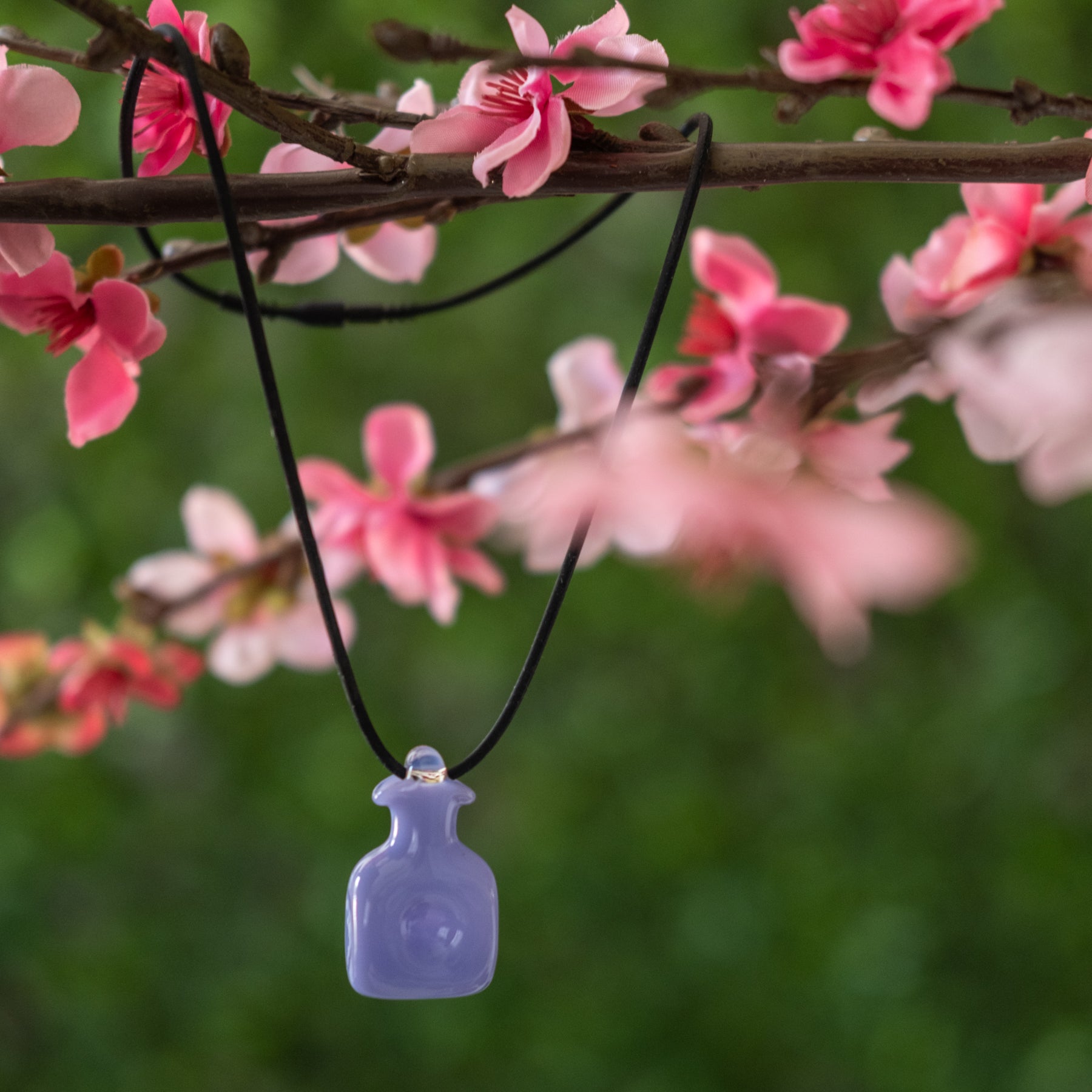 384 Water Bottle Necklace - Opaque Purple | Leak-Proof & Lightweight | Perfect for Hiking, Running, Gym & Outdoor Activities