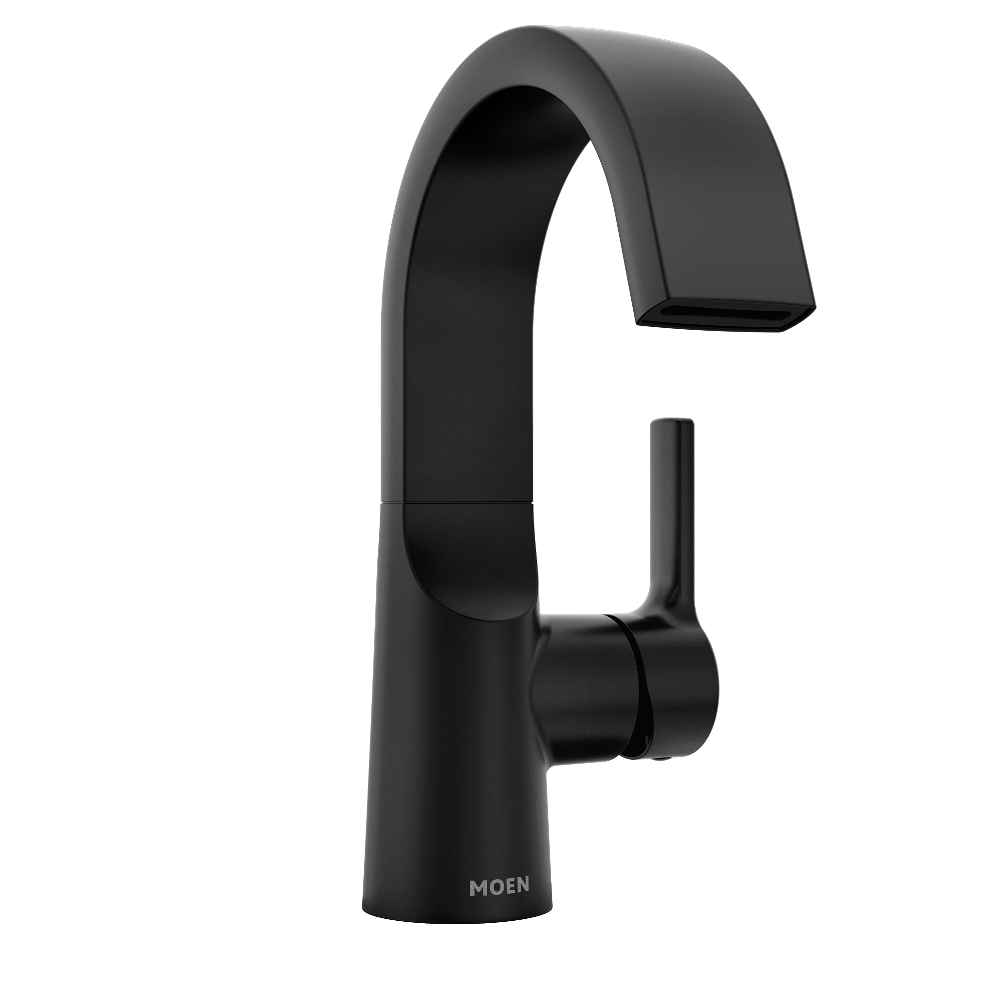 Avri Chrome Single Handle High Arc Bathroom Faucet - Modern Waterfall Spout for Sink Vanity, Perfect for Powder Room & Guest Bathroom Renovation