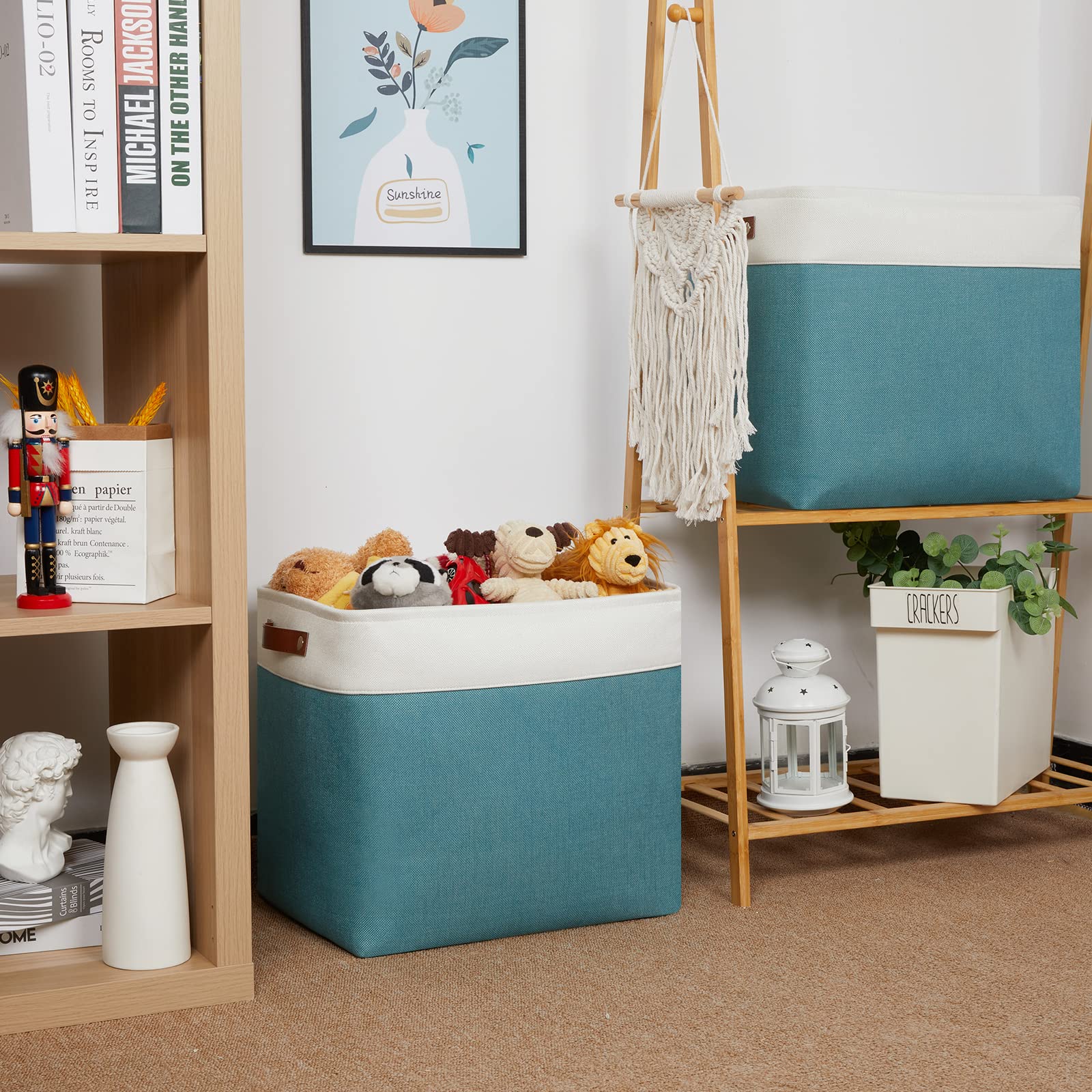Collapsible Linen Storage Basket - 17x12x15