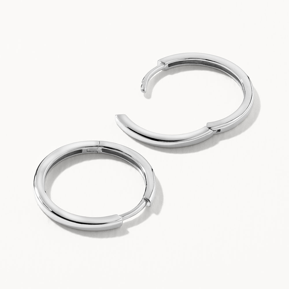 Stylish Silver Charm Hoop Earrings for Women - Perfect for Everyday Wear, Parties & Gifts