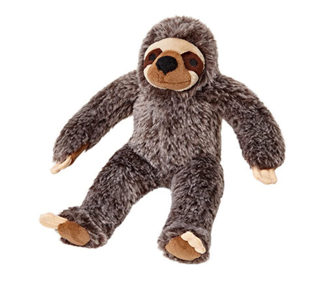 Fluff & Tuff Sonny Sloth Small Dog Toy - Durable Plush Chew Toy for Small & Medium Dogs - Perfect for Indoor Play, Cuddling & Training