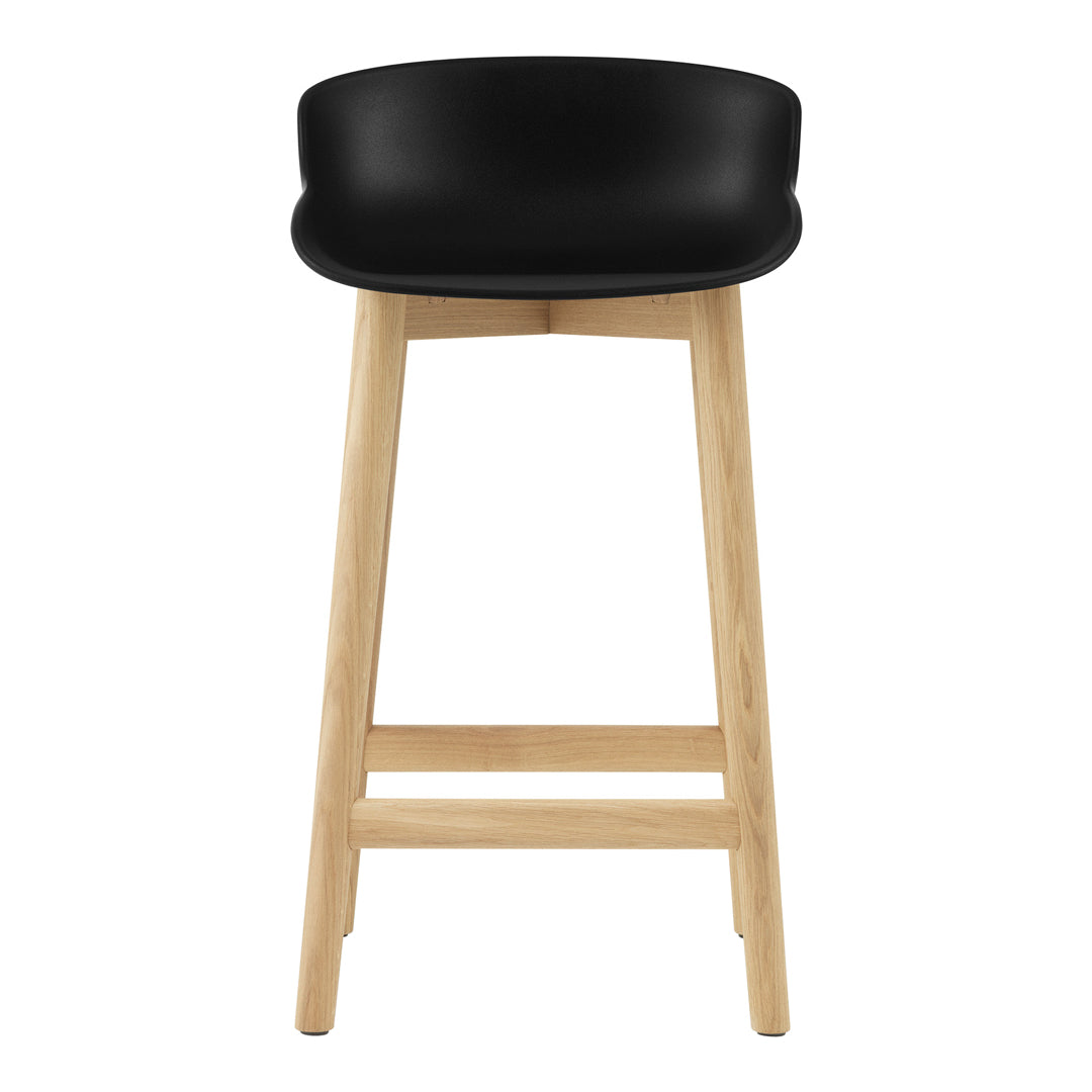 Modern Hyg Counter Stool with Wood Base - Perfect for Kitchen Islands, Bars & Small Spaces