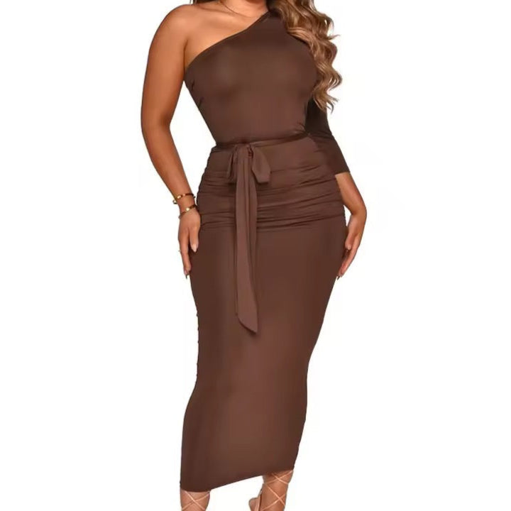 Riley Slinky Bodycon Maxi Dress for Women - Sexy Stretchy Long Formal Evening Gown - Perfect for Cocktail Parties, Date Nights & Special Occasions