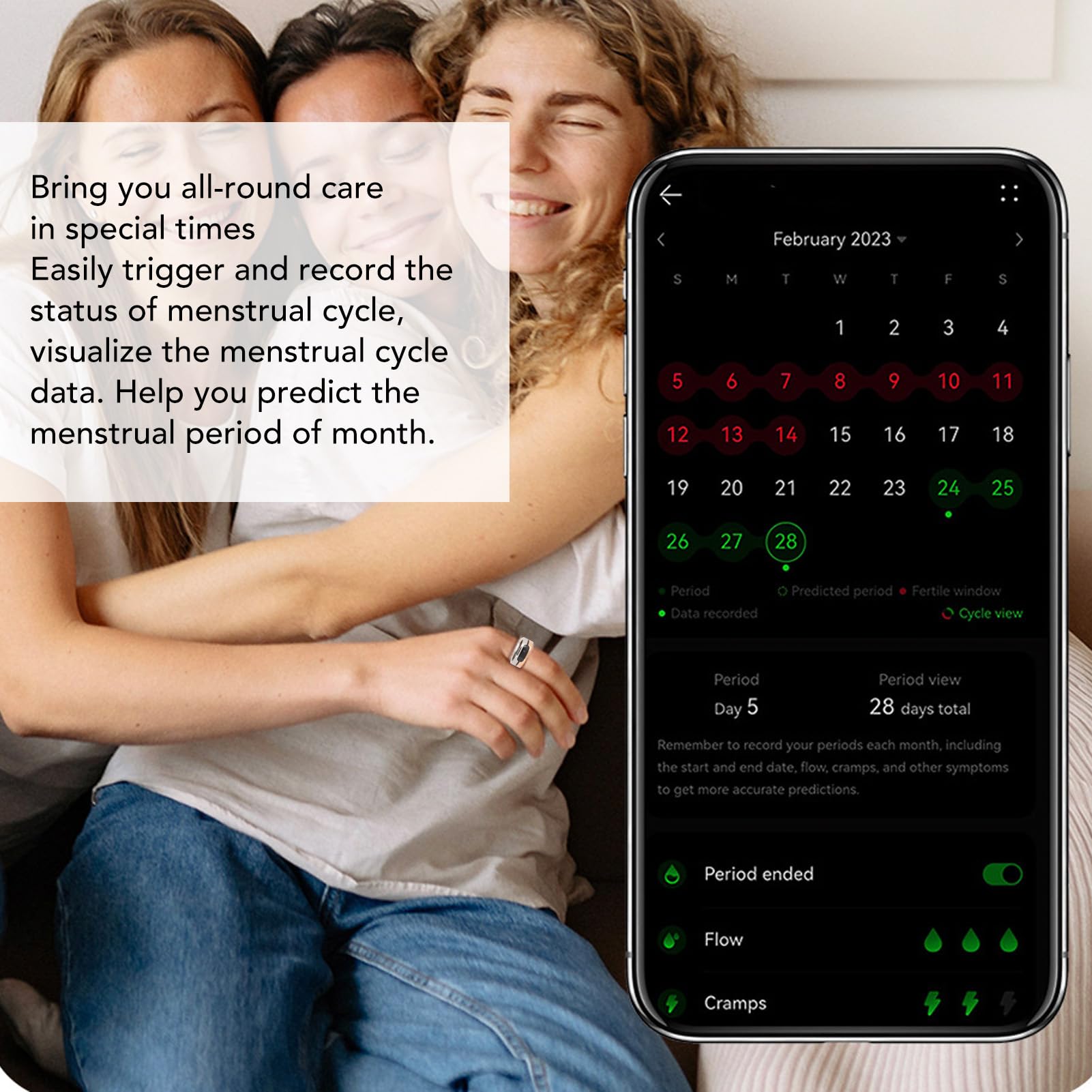 Smart Fitness Ring with Heart Rate & Sleep Tracking for Active Lifestyles