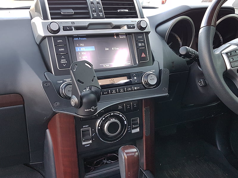 Industrial Evolution InDash Mount for Toyota Prado & Kakadu (2010-2017) - Secure Car Phone Holder for GPS Navigation & Hands-Free Calling While Driving