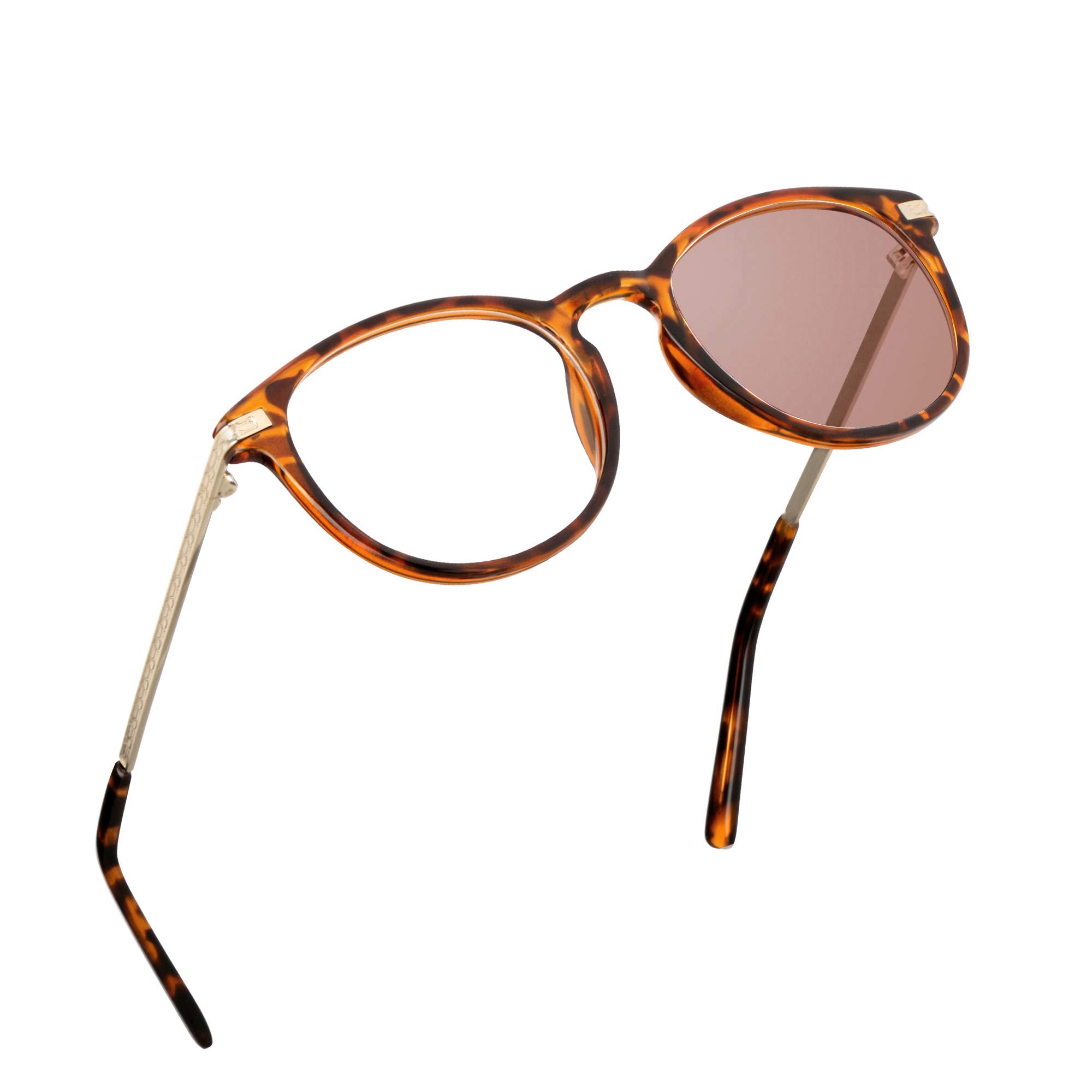 Blue Light Blocking Glasses for Women & Men - Photochromic Brown Anti Eyestrain Computer Glasses - Gaming & Reading Sunglasses with Anti Glare - Perfect for Office, Gaming & Screen Time