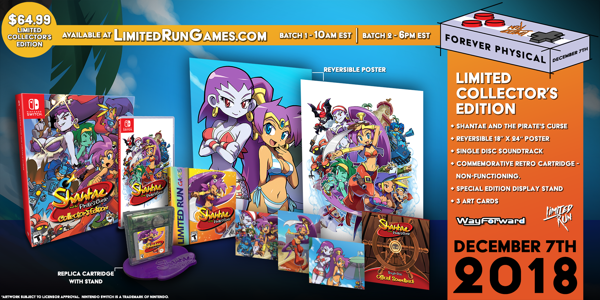 Shantae and the Pirate's Curse Collector's Edition - Limited Run #21 Nintendo Switch Game - Rare Collectible Edition for Gamers & Fans - Perfect for Gaming Collections and Retro Enthusiasts