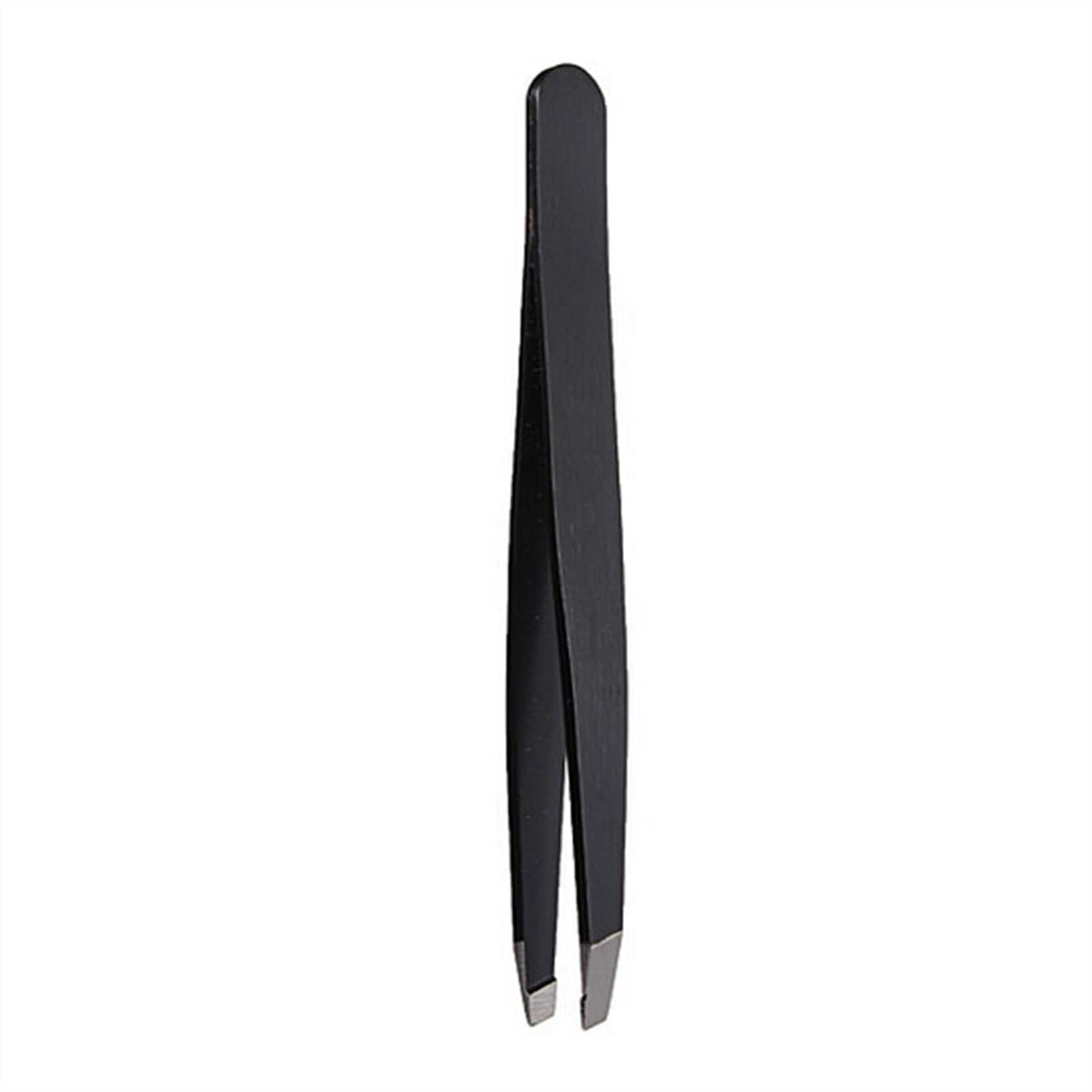 Stainless Steel Slanted Eyebrow Tweezers - Precise Hair Removal Tool for Eyebrows, Face & Body - Perfect for Grooming, Makeup & Travel (Color: 01)