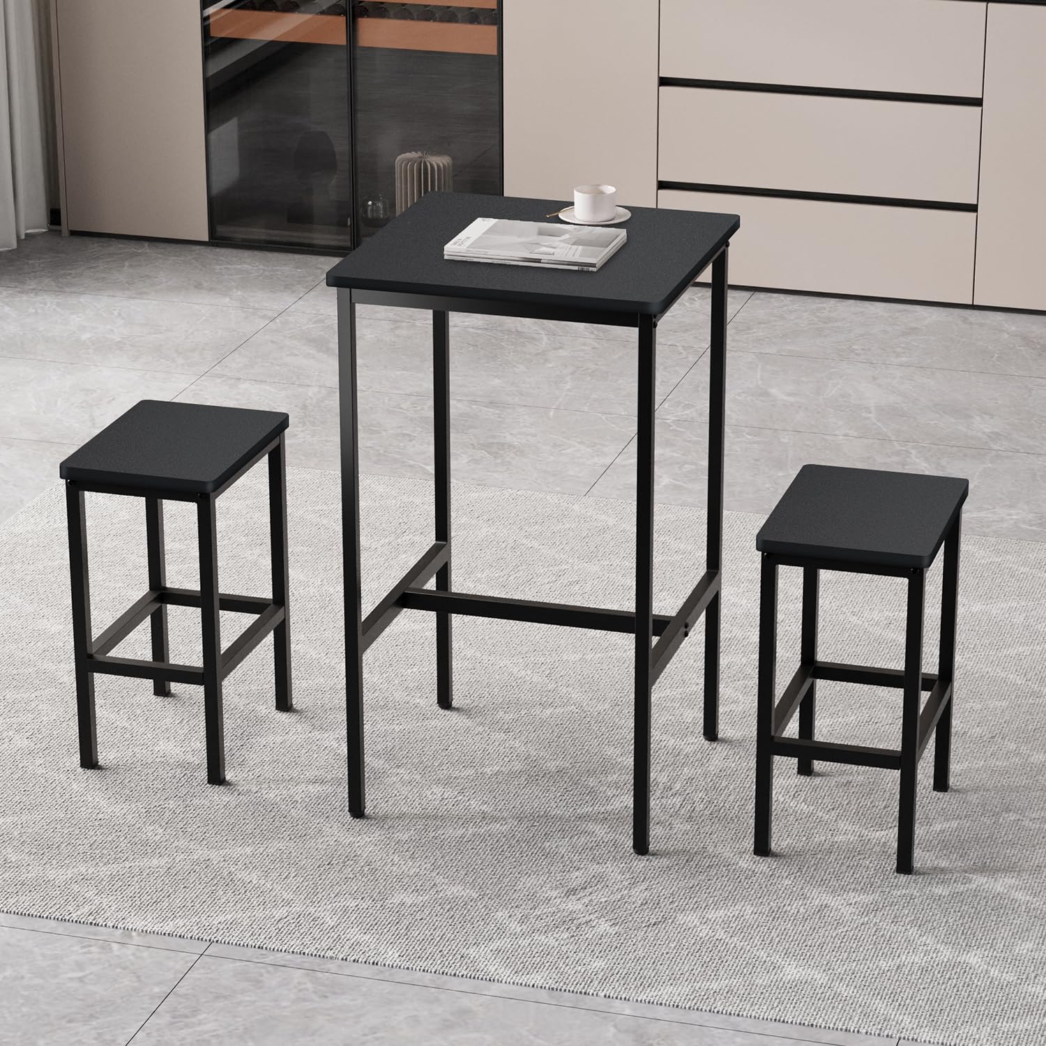 Compact Square Bar Table - 23.6