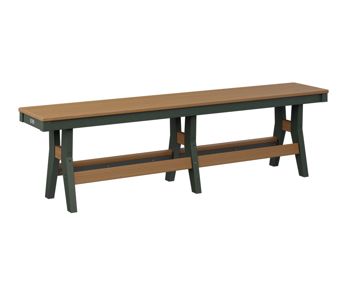 Natural Teak on Green