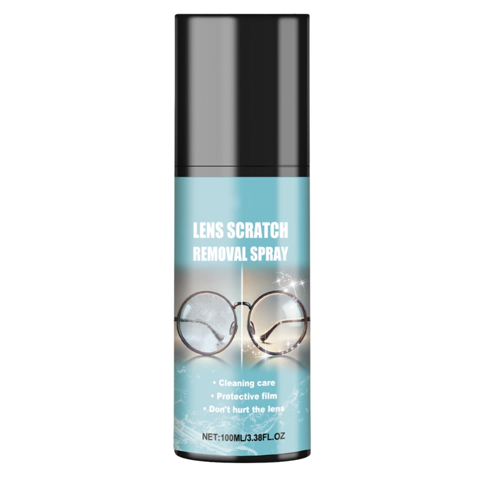 Professional Lens Scratch Remover Spray & Glasses Cleaner - 100ml Portable Solution for Eyeglasses, Sunglasses & Camera Lenses | Perfect for Travel, Office & Outdoor Use