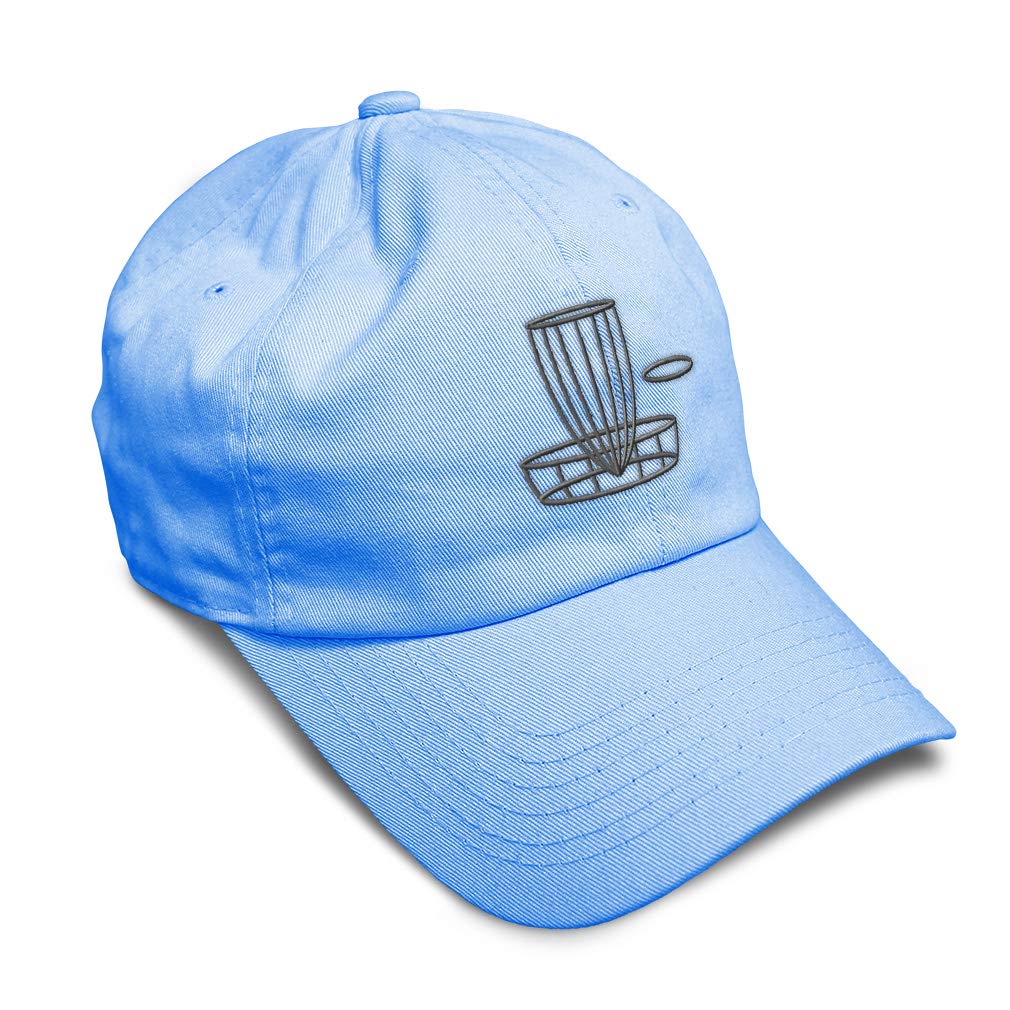 Speedy Pros Soft Baseball Cap - Grey Cotton Embroidered Disc Golf Hat for Men & Women - Perfect for Outdoor Sports, Casual Wear & Dad Hats Collection