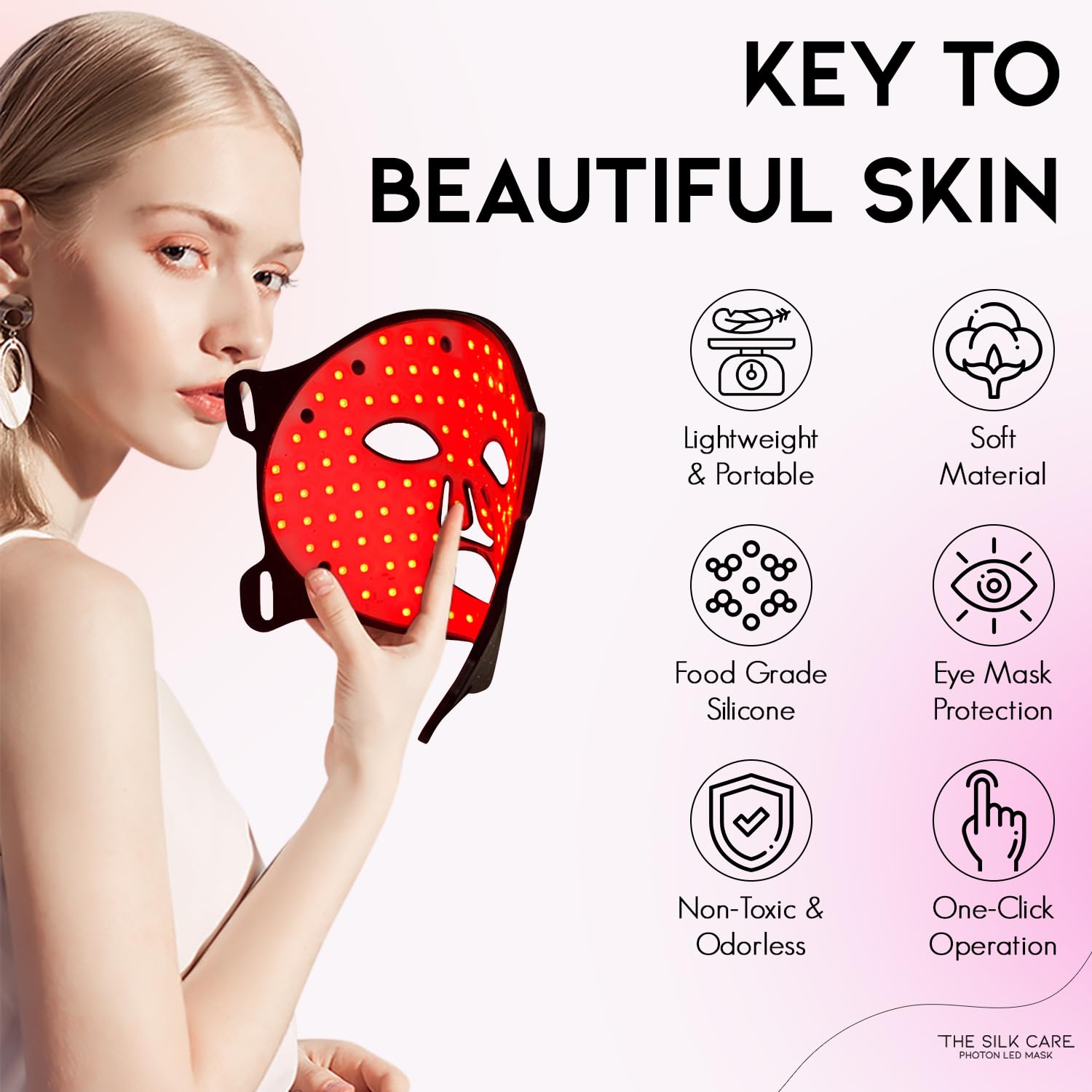 Red Light Therapy Mask for Face - 7 Color LED Light Therapy Device for Skin Rejuvenation & Anti-Aging | At-Home Spa Treatment for Wrinkles, Acne & Collagen Boost