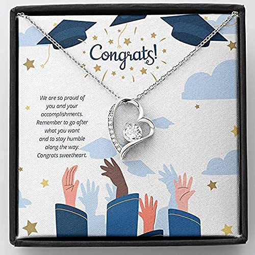 2021 Graduation Necklace Gift for Women - Personalized Jewelry for College Grad, Daughter, Granddaughter, Niece, Sister & Best Friend - Perfect Birthday, Christmas & Anniversary Present - Elegant Keepsake for Graduation Ceremony & Special Occasions