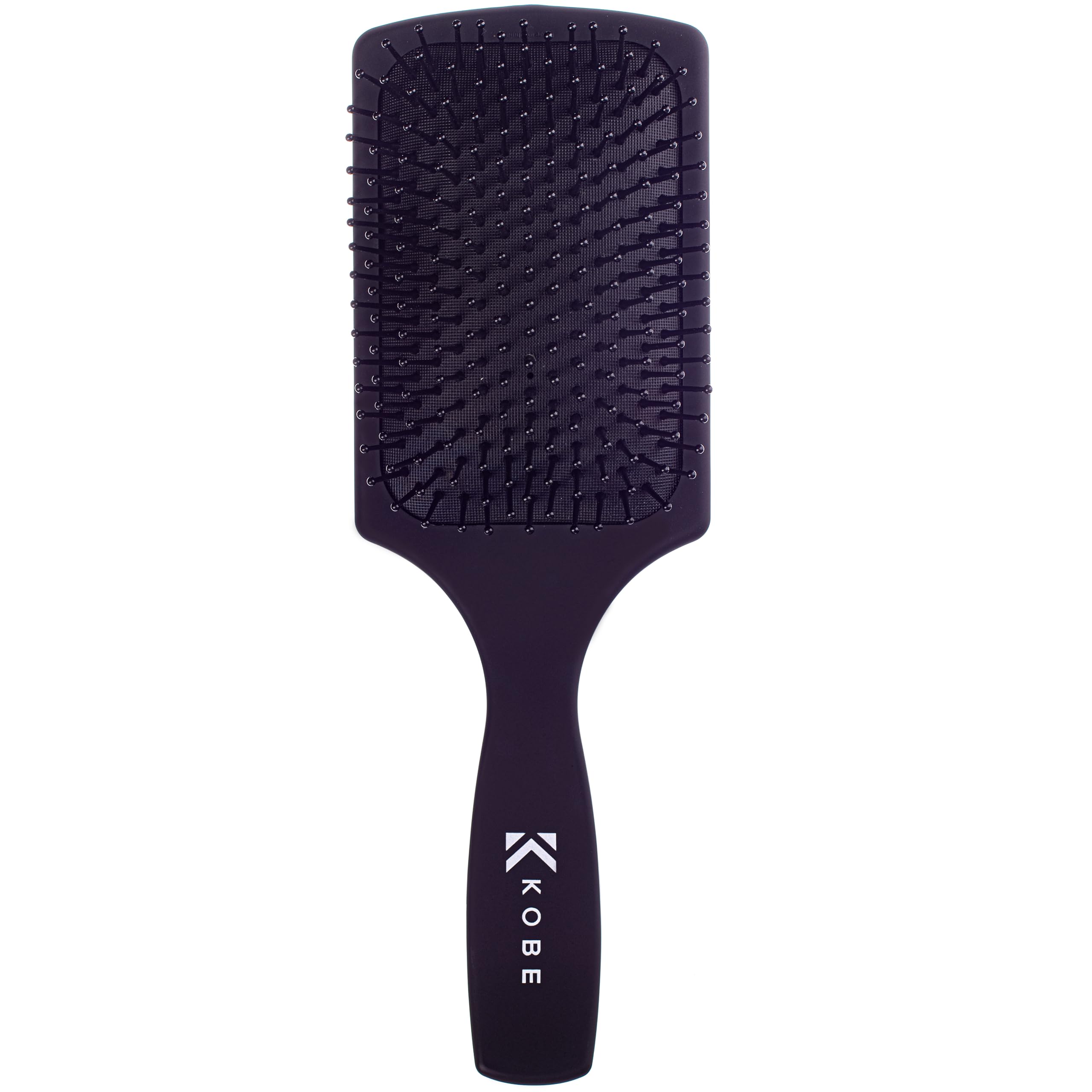 Kobe Professional Hair Brush for Curly Hair - Detangling Paddle Brush for Wet & Dry Hair - Soft Bristles with Cushion Base - Perfect for Styling, Smoothing & Reducing Breakage (Great for Home Use, Salons & Travel)