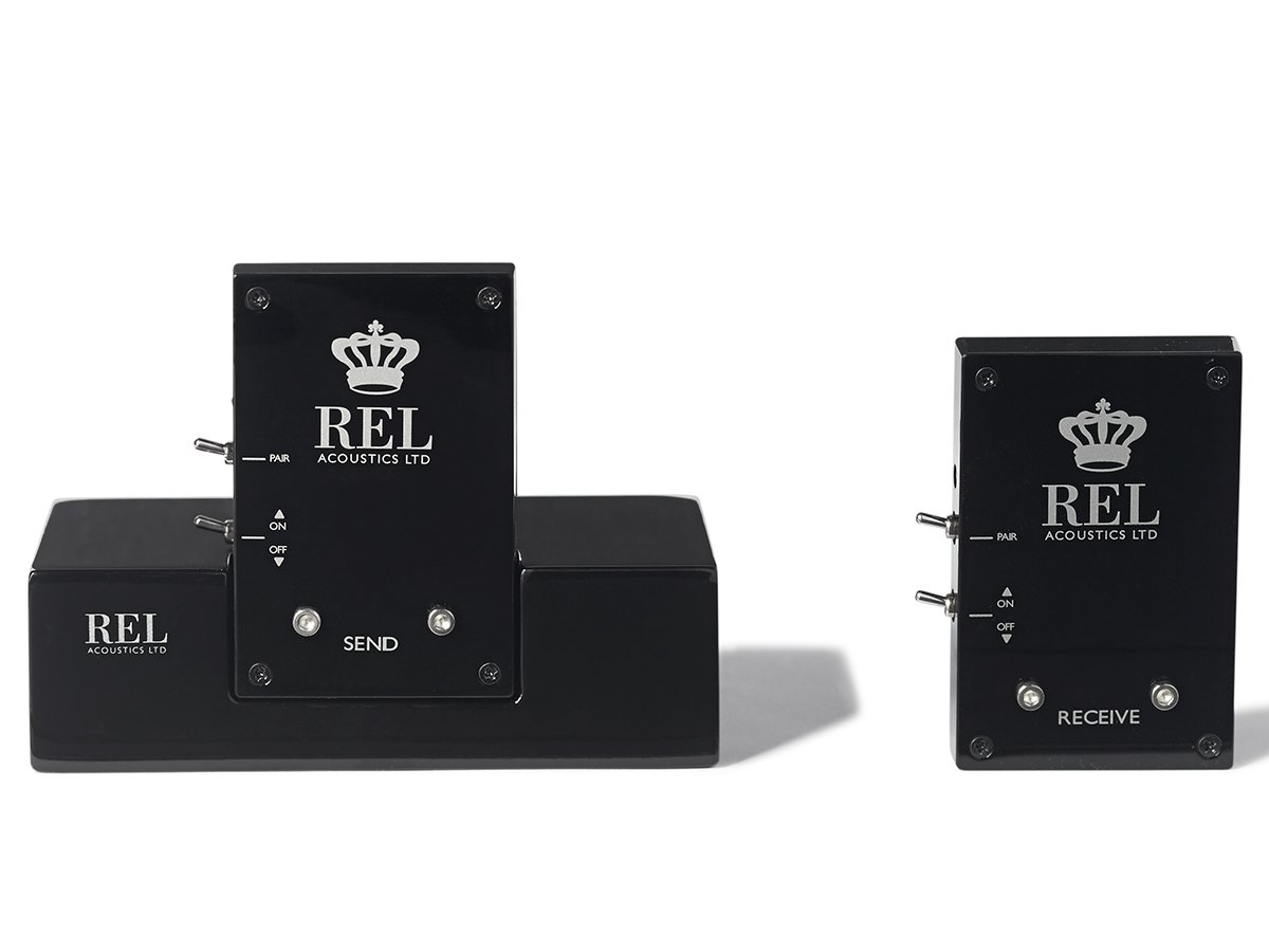REL Acoustics Wireless Subwoofer Transmitter & Receiver Kit – Zero-Compression SoundPath Adapter for Home Theater & Multi-Room Audio Systems – Bluetooth & RCA Compatible – Easy Setup for Enhanced Bass Performance – Perfect for Movie Nights, Music Streaming & Home Entertainment