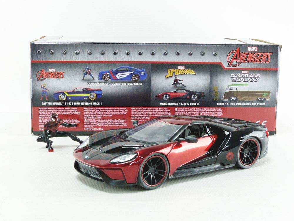 Jada Toys Marvel 1:24 Scale 2017 Ford GT Diecast Model Car with 2.75