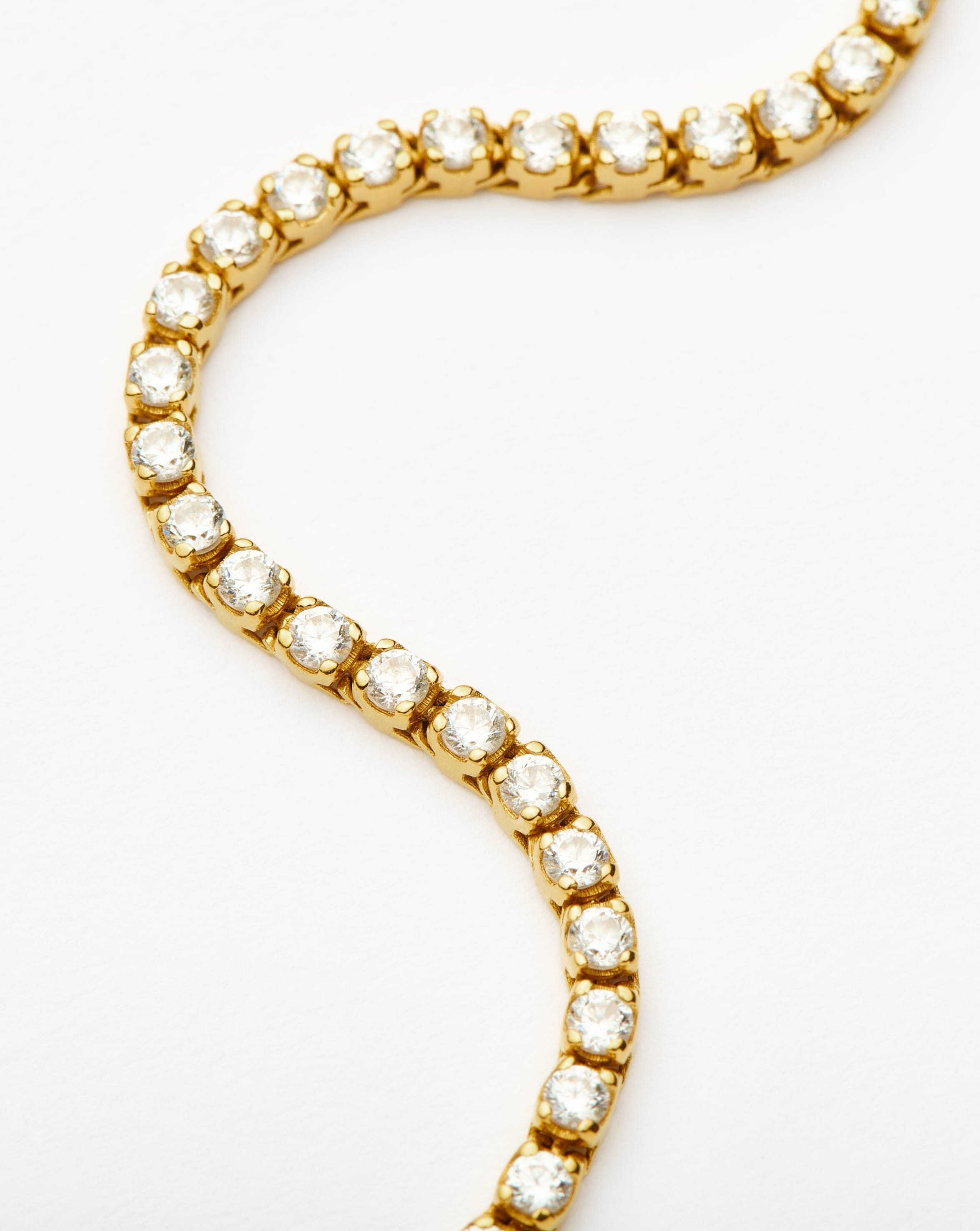 Elegant Classic Tennis Bracelet for Women - 18k Gold Vermeil Cubic Zirconia Jewelry | Perfect for Weddings, Anniversaries & Special Occasions