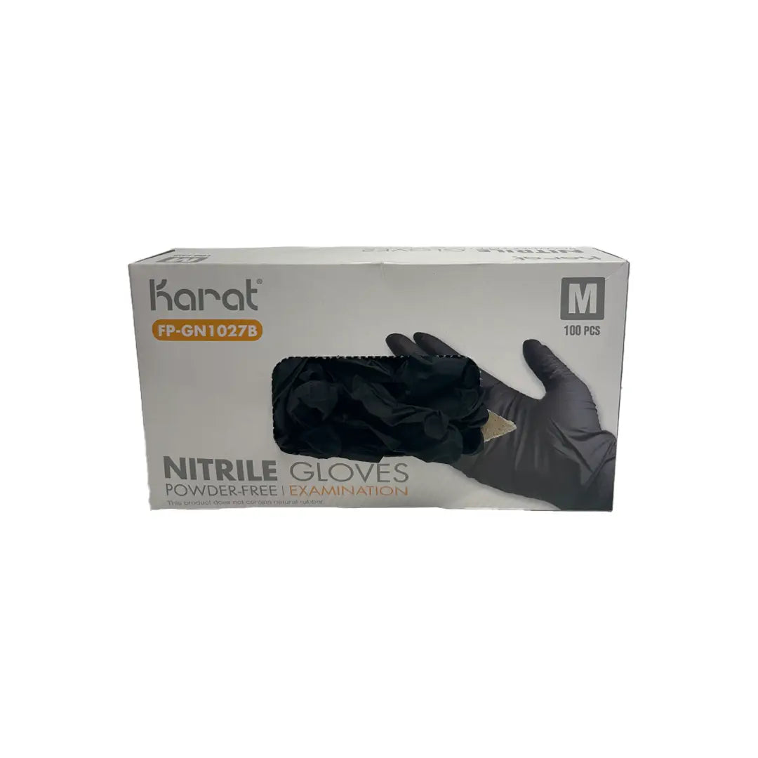 Premium Black Nitrile Gloves - Disposable, Powder-Free, Latex-Free for Medical, Cleaning, Food Handling & Tattoo Use