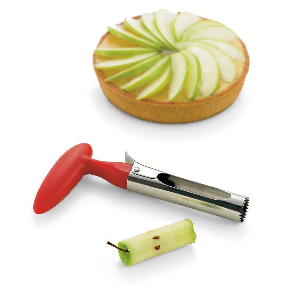 AKIRO Stainless Steel Apple Corer & Fruit Seeder - Easy Twist Core Remover Tool for Apples, Pears & Vegetables | Perfect for Baking, Cooking & Healthy Snack Prep