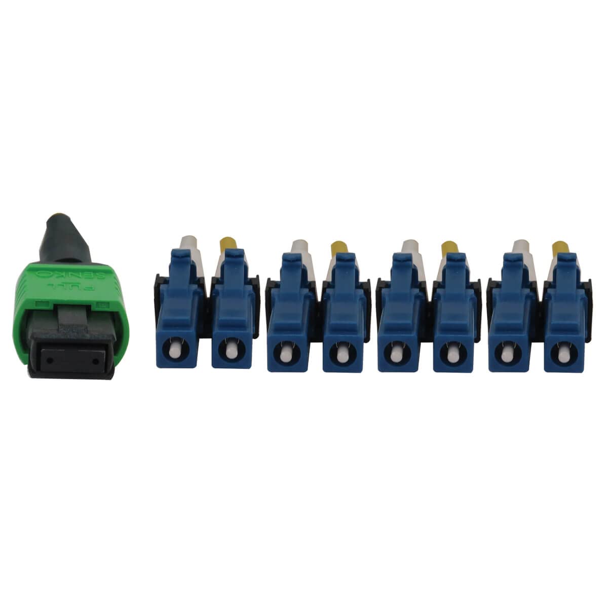 Tripp Lite Single Mode Fiber Patch Cable - 9/125 OS2 MPO to 4X LC Duplex (F/M APC-UPC) - 8 Fiber Yellow LSZH Jacket - 3M/9.8ft - Lifetime Warranty (N390X-03M-8L-AP) - Perfect for Data Centers, Server Rooms & High-Speed Network Connections