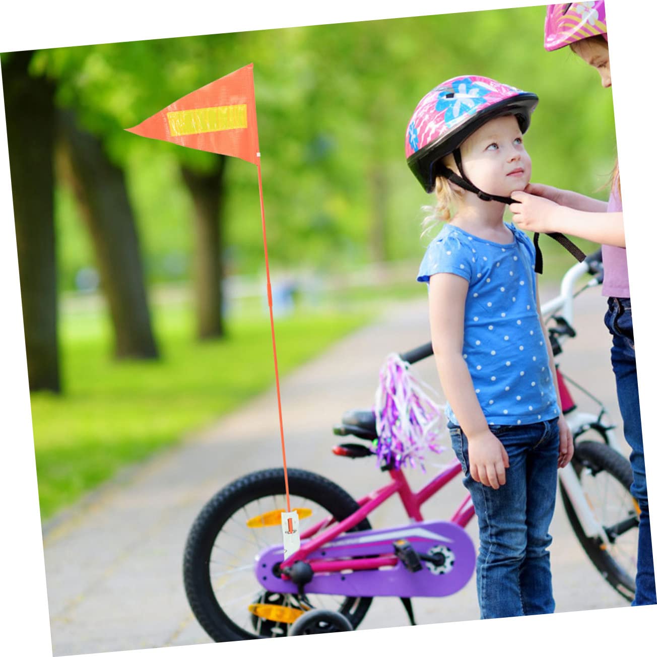 30 Pcs Reflective Bike Pennant Flags - High Visibility Safety Warning Decor for Kids Bicycles | Perfect for Night Riding, Cycling Safety & Children's Bike Accessories