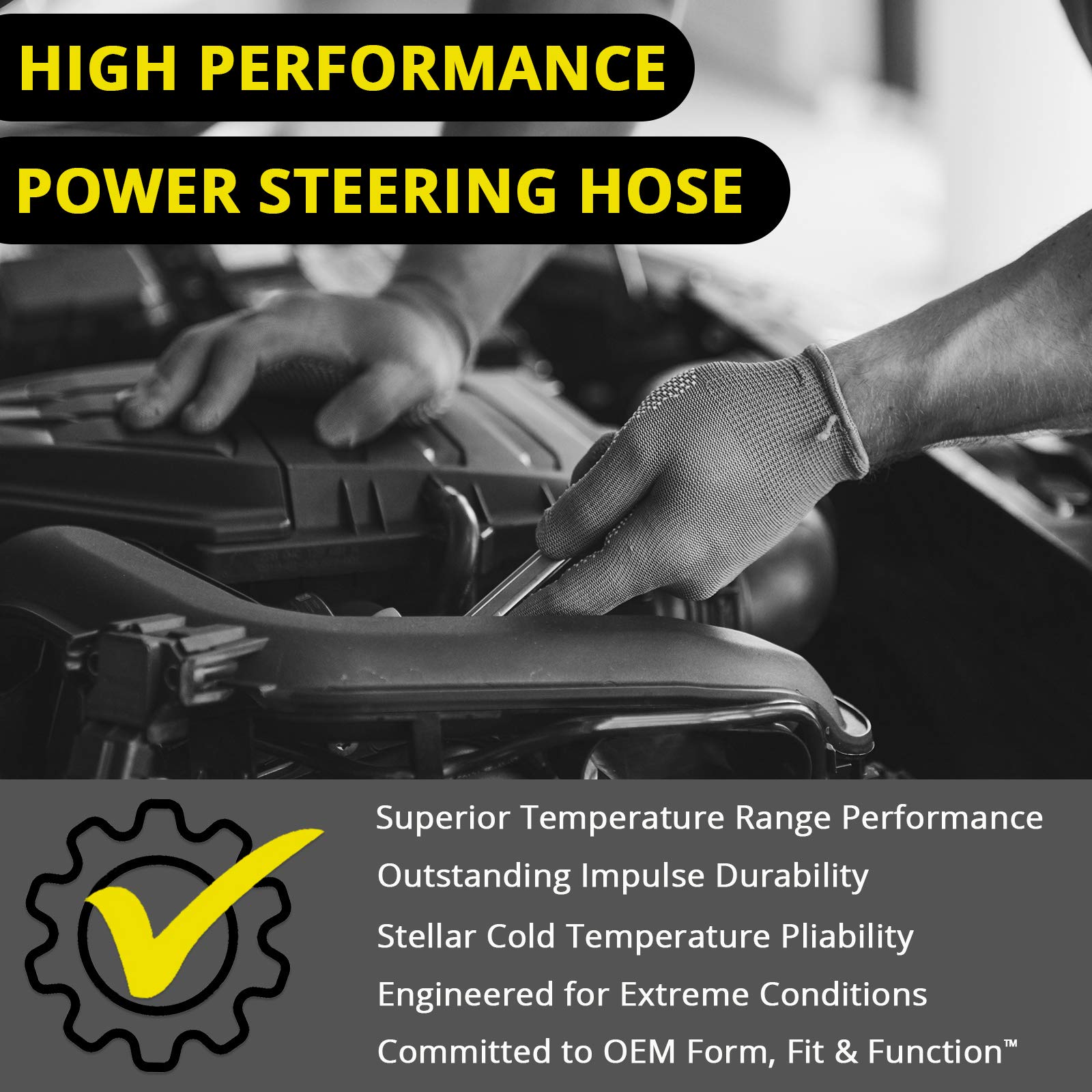 High-Quality Power Steering Pressure Line Hose Assembly - Durable Replacement for Smooth Steering Performance - Perfect for Car Repairs & Maintenance