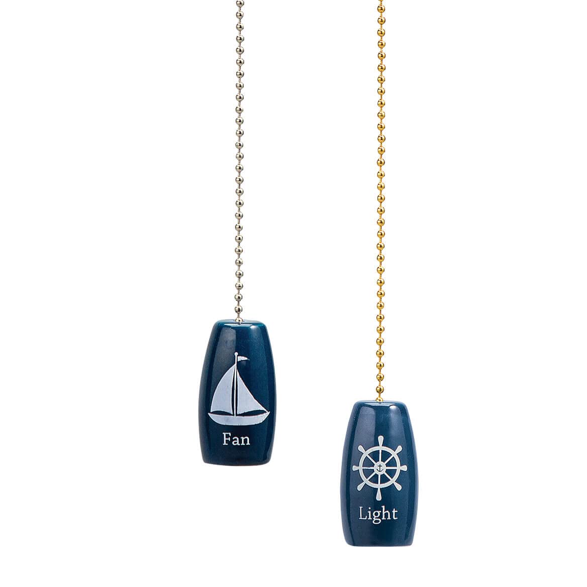 Nautical Rope Fan Pulls - Set of 2 Decorative Ceiling Fan Chains for Coastal, Beach House & Boat Decor - Perfect for Bedroom, Porch & Outdoor Spaces