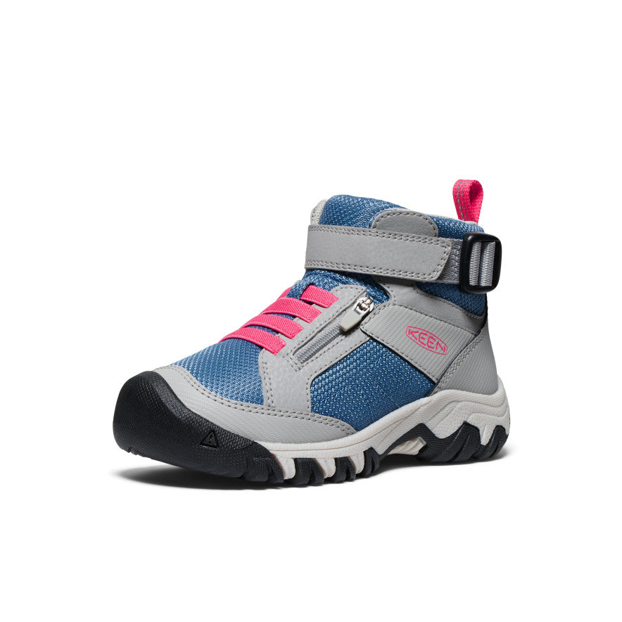Little Kids' Targhee Boundless Hiking Boots - Alloy/Rouge Red | Waterproof & Lightweight Outdoor Shoes for Boys & Girls | Perfect for Hiking, Camping & Everyday Adventures
