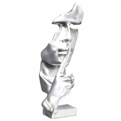 Silent Thinker Statue - 28cm Abstract Sculpture for Home & Office Decor