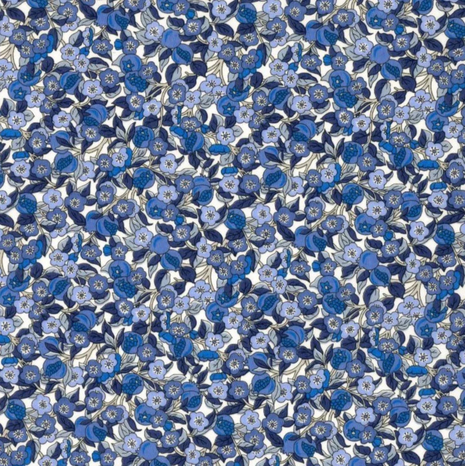 Liberty Tana Lawn Cotton Fabric - 3203C Nectar C Floral Print for Quilting, Dressmaking & Craft Projects