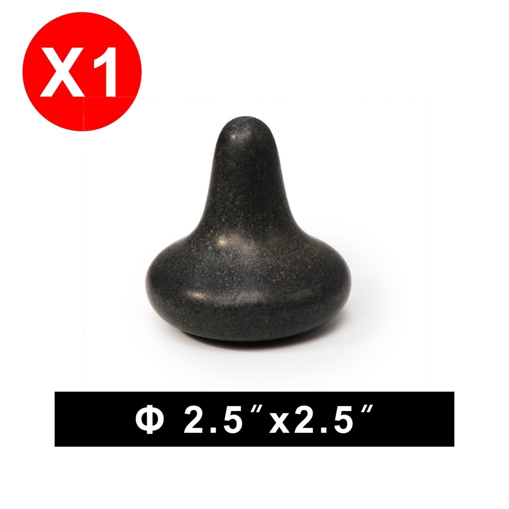 Professional Basalt Hot Stone Massager - Mushroom Shape for Trigger Point Therapy, 2.5x2.5 Inch - Perfect for Deep Tissue Massage, Spa Treatments & Muscle Relaxation at Home