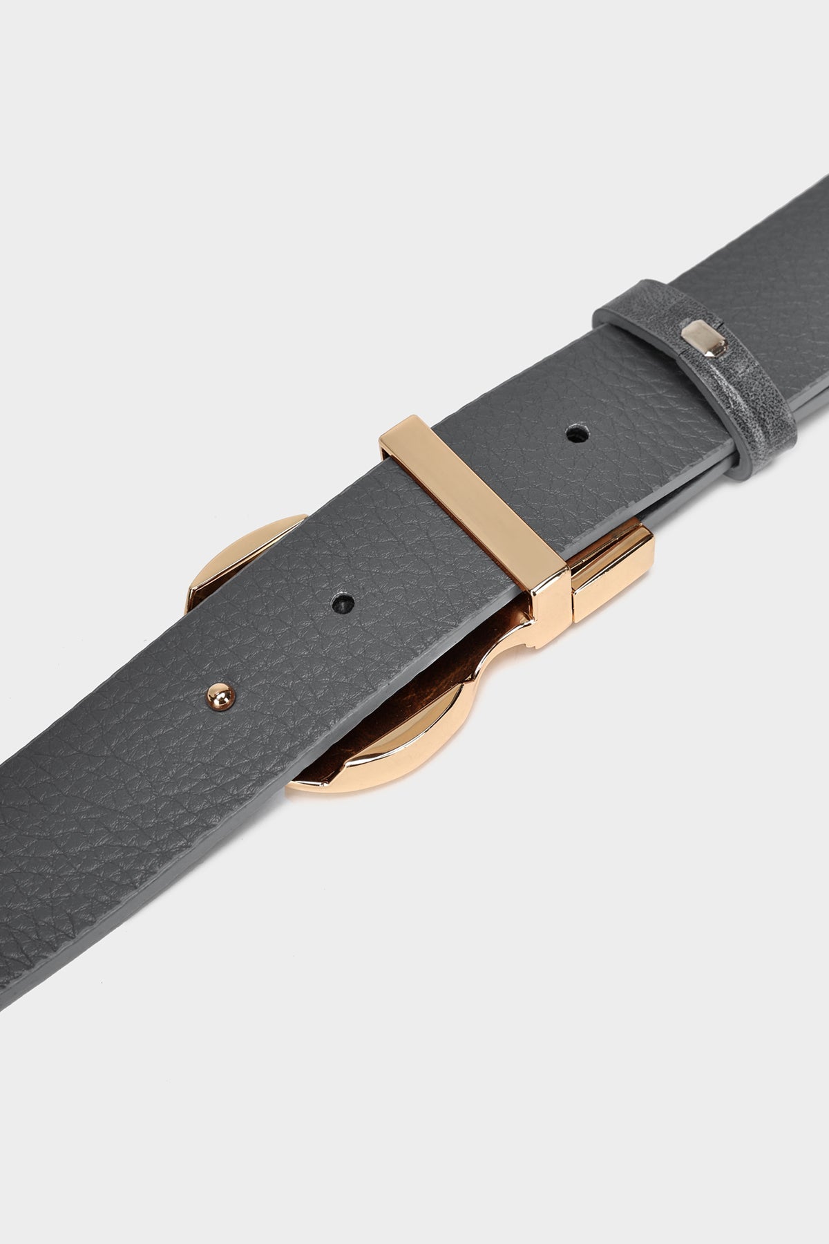 Apollo 2 Men's Casual Belt - Adjustable Grey Leather Strap for Jeans & Pants | Perfect for Office, Travel & Everyday Wear